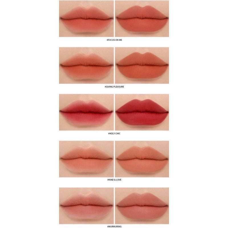 3ce Soft Matte Lipstick 3.5g (10 Colors) - Korean