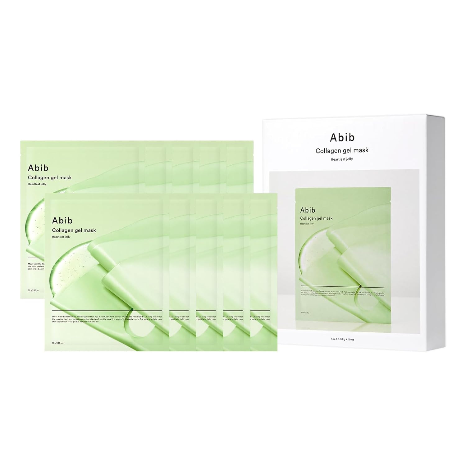 Abib Collagen Gel Mask 35g x 10ea #heartleaf Jelly - Korean