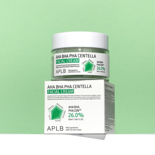 Aplb Aha Bha Pha Centella Facial Cream 55ml - Korean