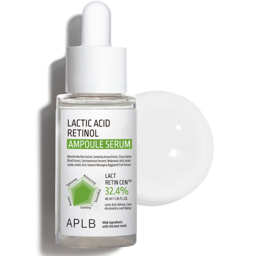 Aplb Lactic Acid Retinol Ampoule Serum 40ml - Korean