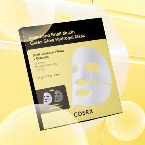 Cosrx Advanced Snail Mucin Glass Glow Hydrogel Mask 34g x