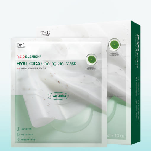 Dr.g Red Blemish Hyal Cica Cooling Gel Mask 27g x 10ea