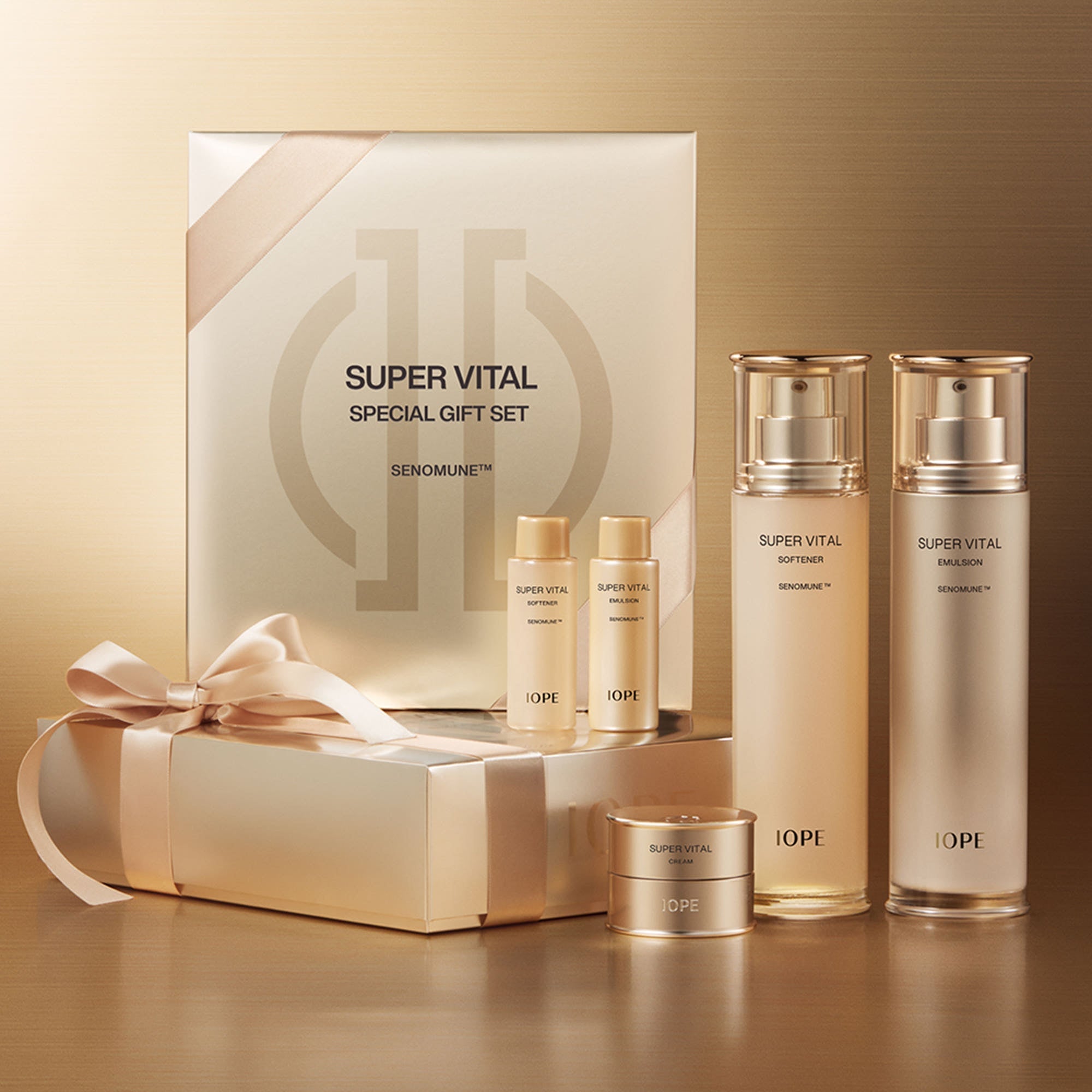Iope Super Vital Emulsion + Softner Set - Korean
