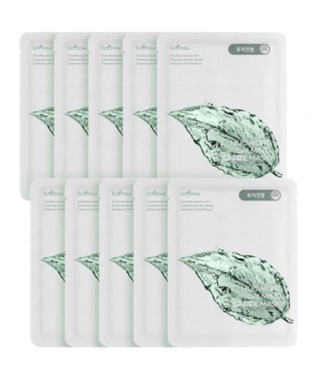 Isntree Mugwort Calming Gauze Mask 23g x 10ea - Korean