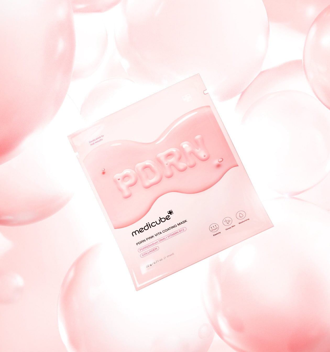 Medicube Pdrn Pink Vita Coating Mask 22g x 5ea - Korean