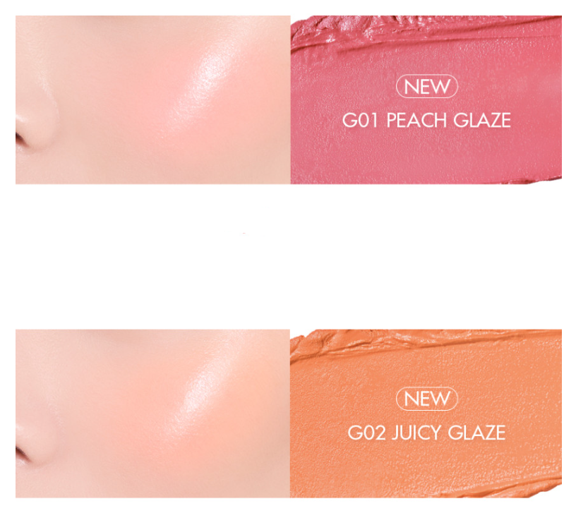 Rom&nd Better than Cheek Glazed 2.4g (2 Colors) - Korean