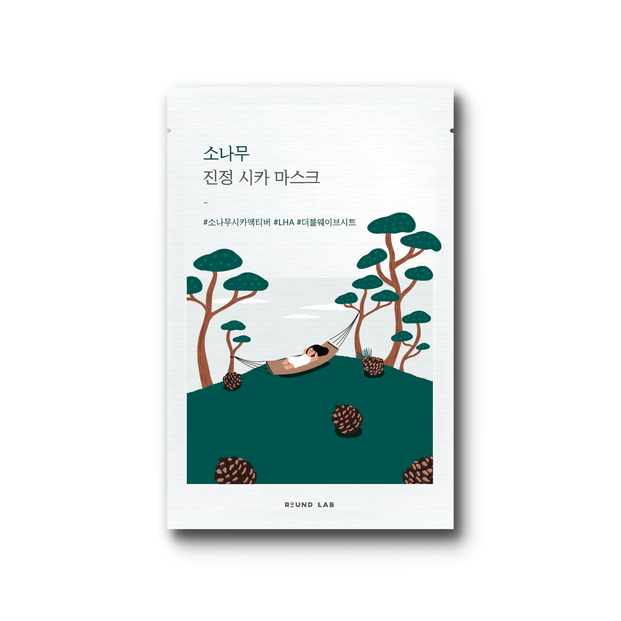 Round Lab Pine Calming Cica Sheet Mask 10pcs - Korean