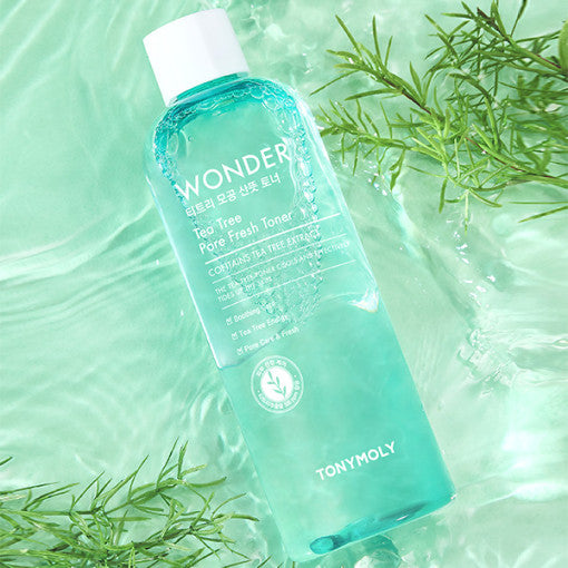 Tonymoly Wonder Tea Tree Pore Fresh Toner 500ml - Korean