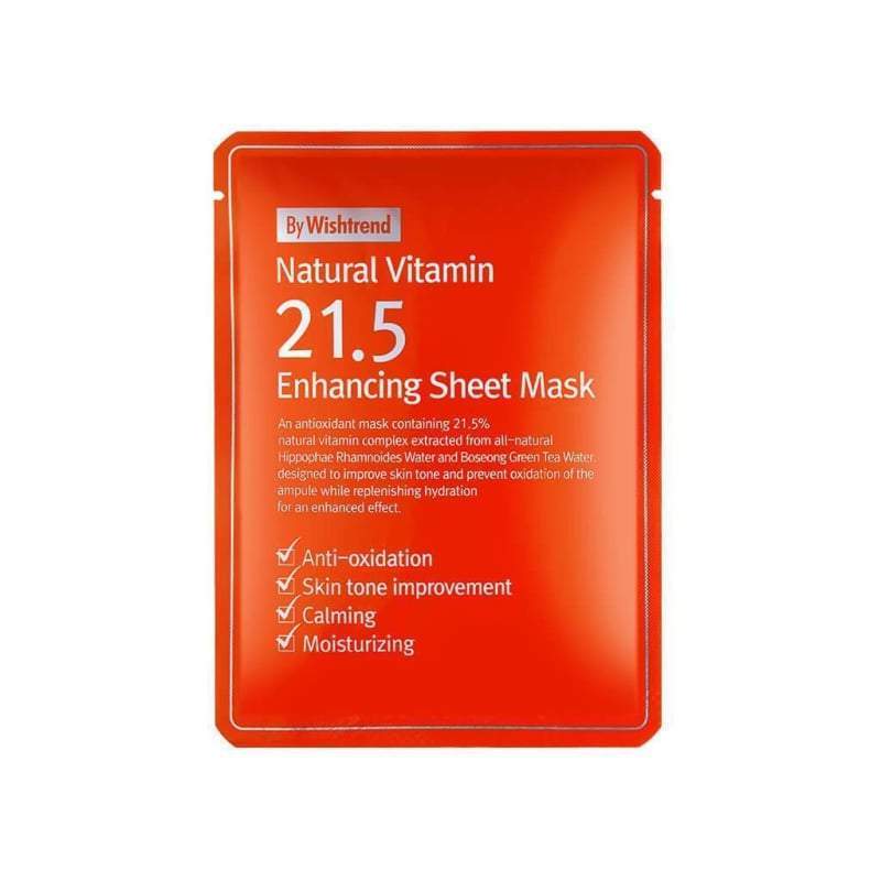 By Wishtrend - Natural Vitamin 21.5 Enhancing Sheet Mask 