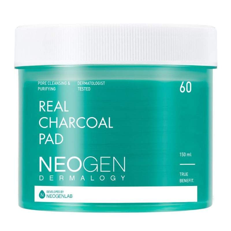 Neogen Dermalogy Real Charcoal Pad 60 Sheets - Korean 