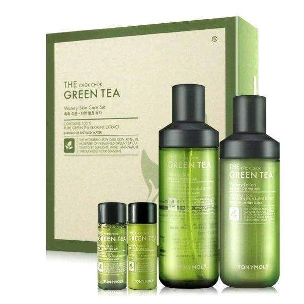 Tonymoly the Chok Green Tea Watery Skin Care Set - Korean 