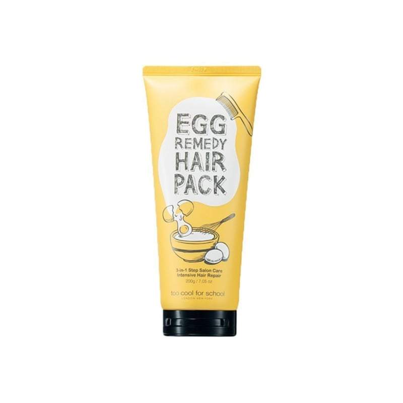 Too Cool for School - Egg Remedy Hair Pack 200ml - Korean 