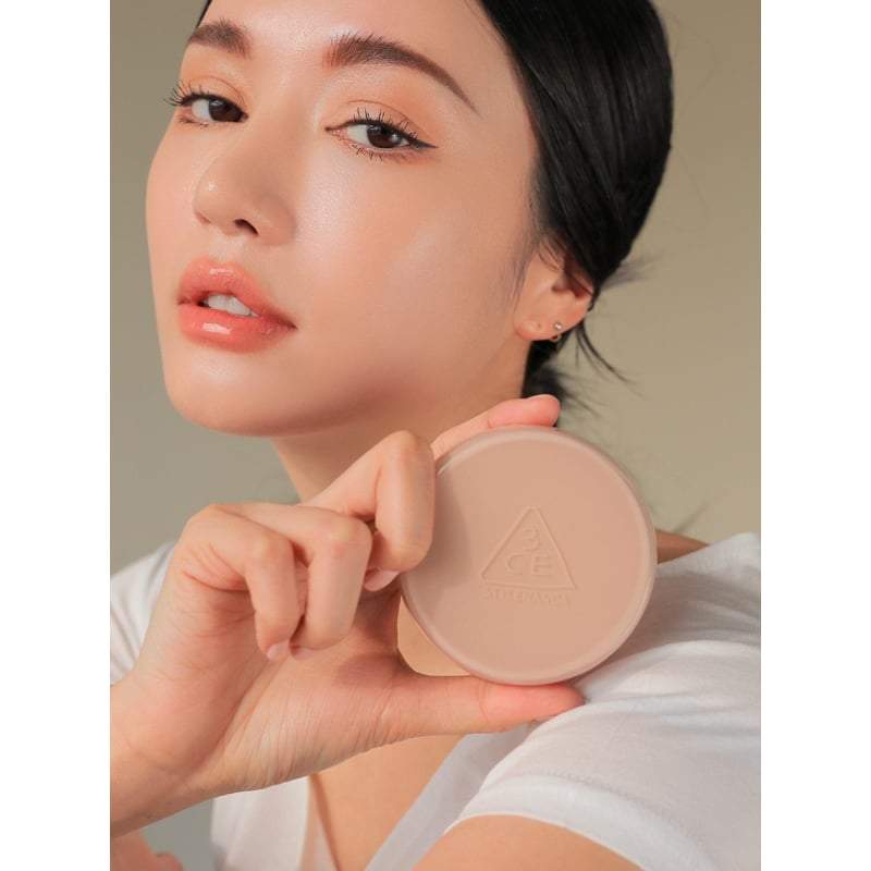 3ce Glow Cushion Foundation 15g + Refill - Korean skincare