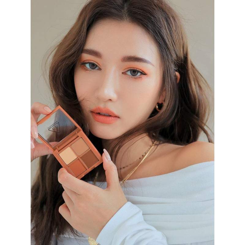 3ce Mini Multi Eye Color Palette 3.5g #brown Rum - Korean