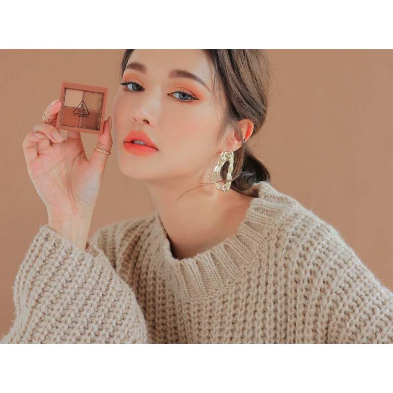 3ce Mini Multi Eye Color Palette 3.5g #brown Rum - Korean