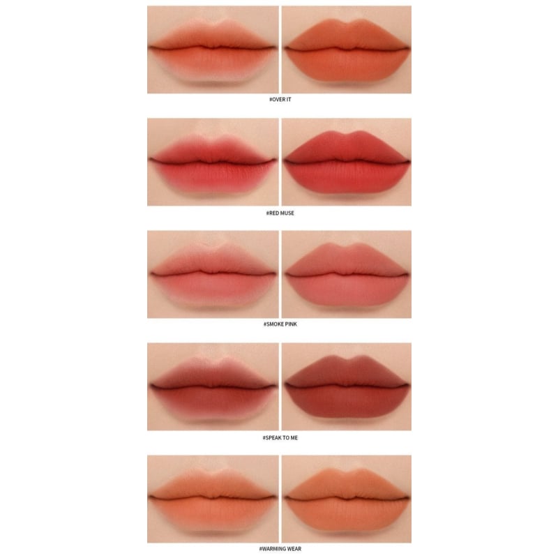 3ce Soft Matte Lipstick 3.5g (10 Colors) - Korean skincare