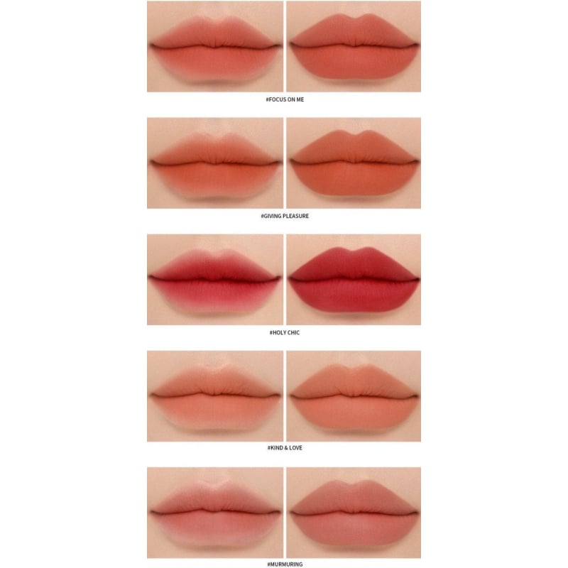 3ce Soft Matte Lipstick 3.5g (10 Colors) - Korean skincare