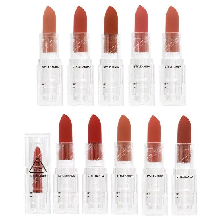 3ce Soft Matte Lipstick 3.5g (10 Colors) - Korean skincare