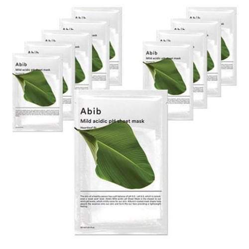 Abib Mild Acidic Ph Sheet Mask Heartleaf Fit 30ml x 10pcs