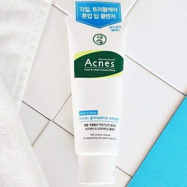 Acnes Clear and White Creamy Wash 100g - Korean skincare &