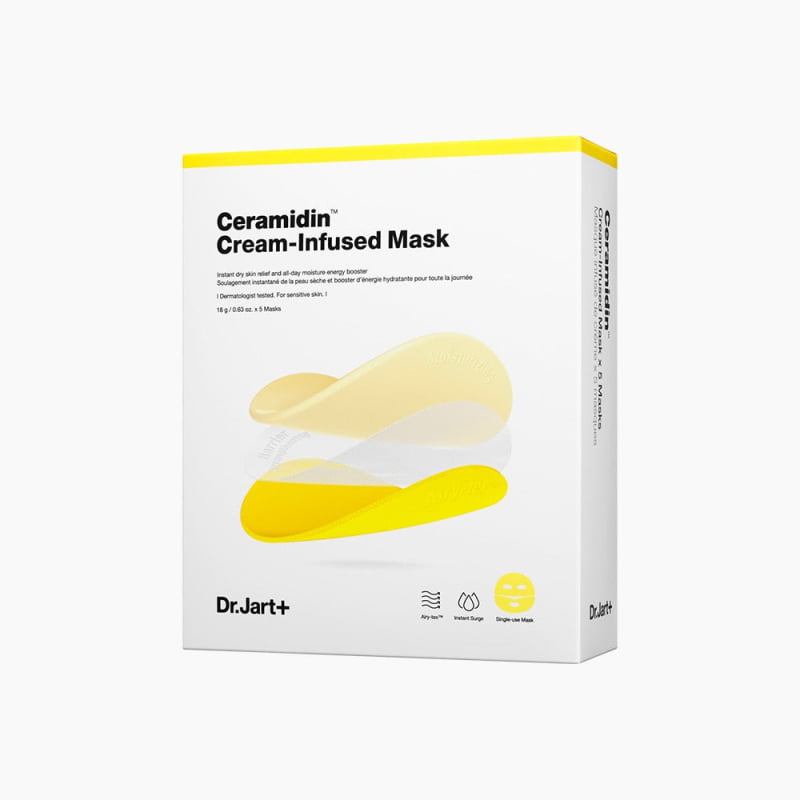 Dr.jart + Ceramidin Cream-infused Mask 18g x 5ea - Korean