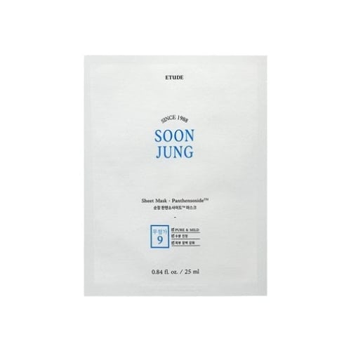 Etude House Soonjung Panthensoside Sheet Mask 25ml x 10pcs