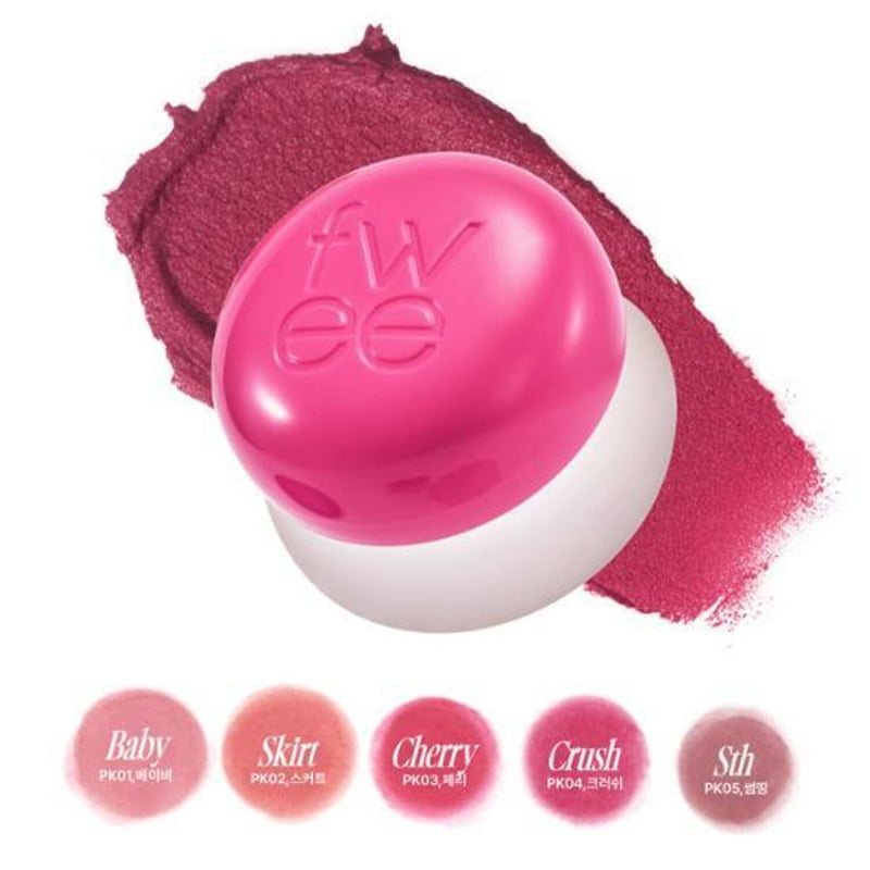 Fwee Lip & Cheek Blurry Pudding Pot #blushed Moment - Korean