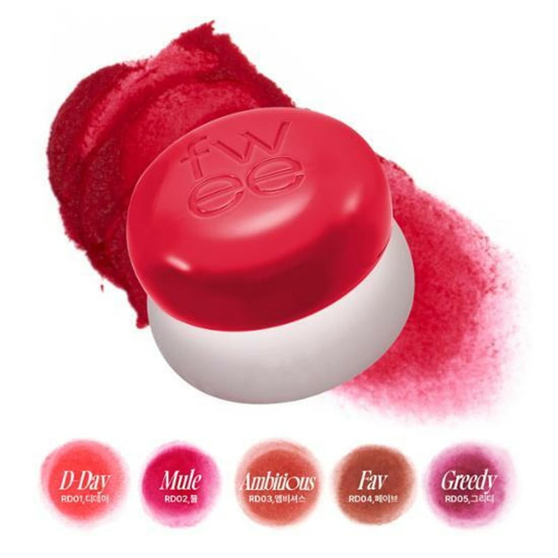 Fwee Lip & Cheek Blurry Pudding Pot #reddish Moment - Korean