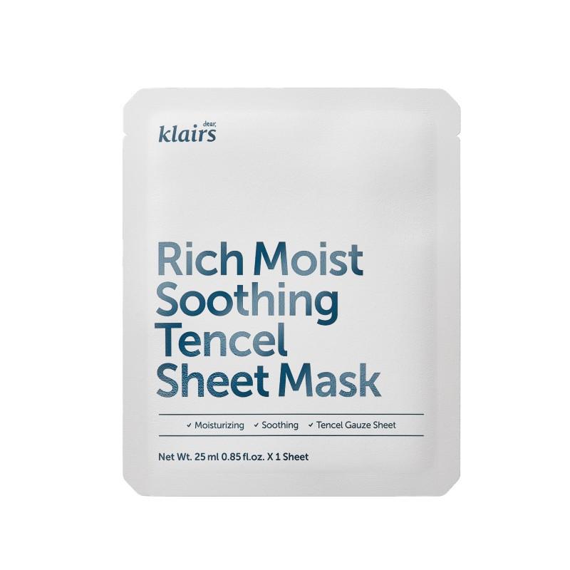 Klairs Rich Moist Soothing Tencel Sheet Mask 25ml - Korean