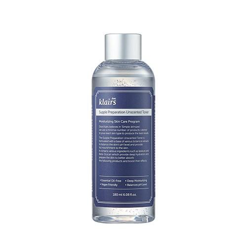 Klairs Supple Preparation Unscented Toner 180ml - Korean