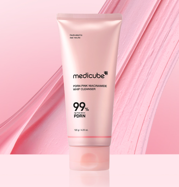Medicube Pdrn Pink Niacinamide Whip Cleanser 120g - Korean