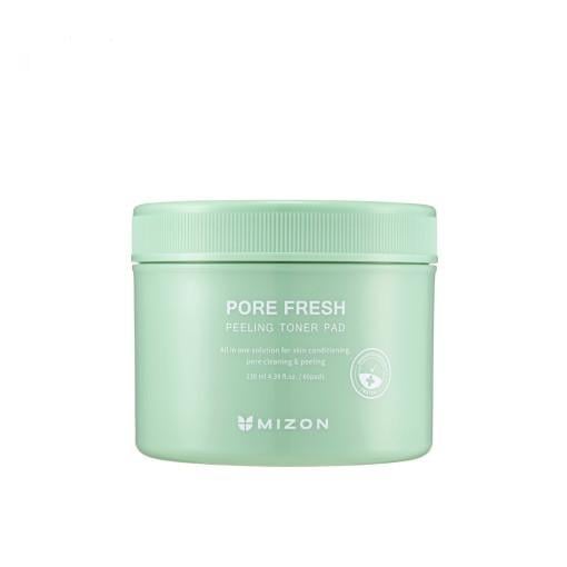 Mizon Pore Fresh Peeling Toner Pad 130ml(60 Pads) - Korean