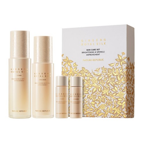 Nature Republic Ginseng Gold Silk Toner & Emulsion Set