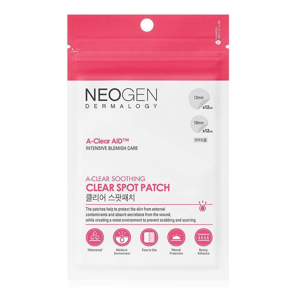 Neogen A-clear Aid Soothing Spot Patch 24 Count (1 Pack)