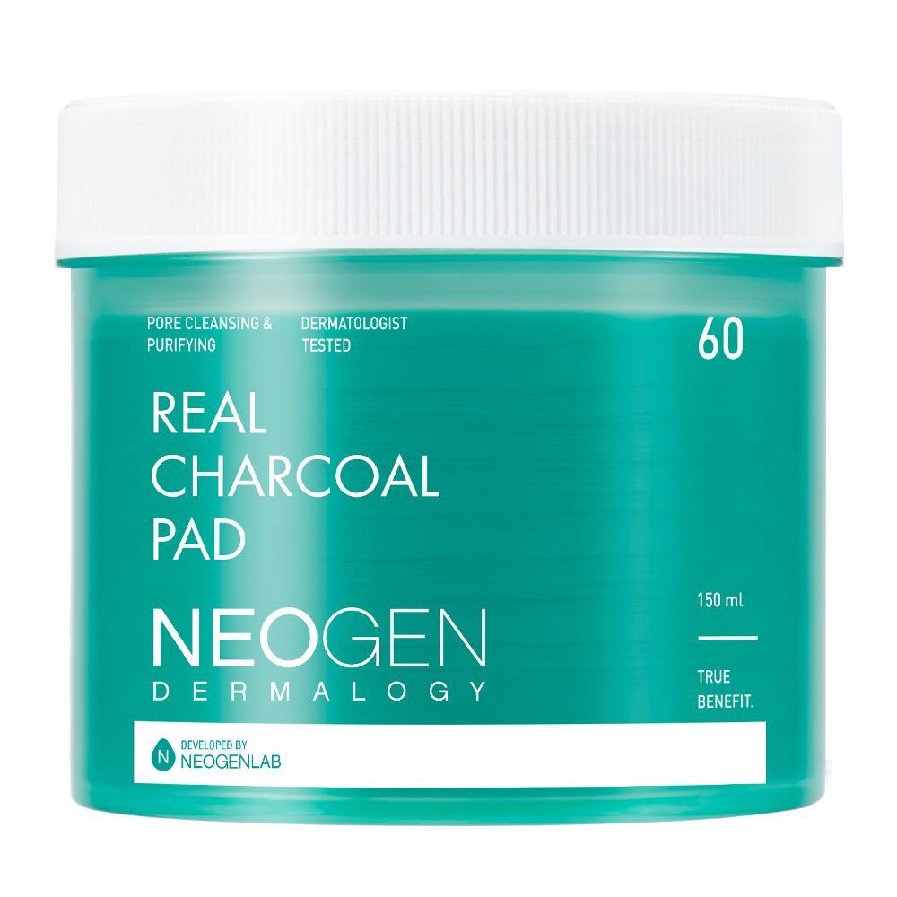 Neogen Dermalogy Real Charcoal Pad 60 Sheets - Korean