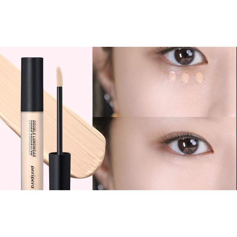 Peripera Double Longwear Cover Concealer 5.5g (3 Colors)