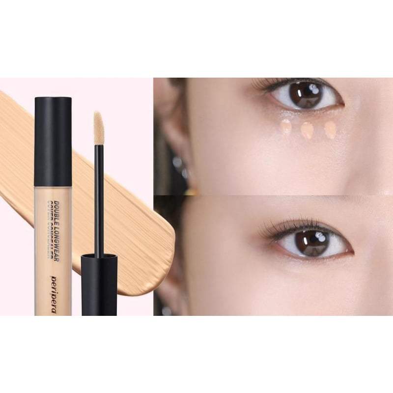 Peripera Double Longwear Cover Concealer 5.5g (3 Colors)