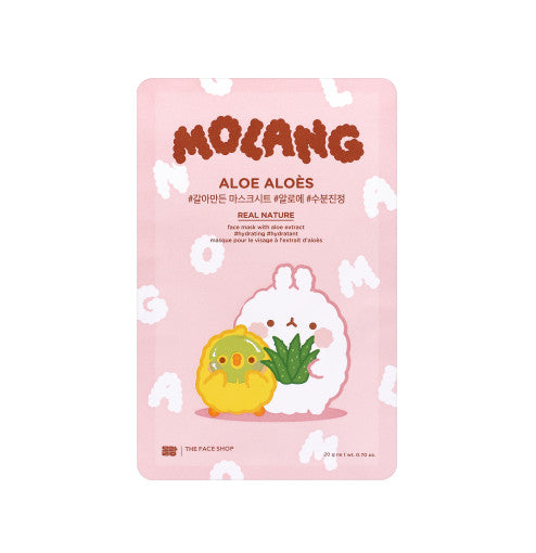 The Face Shop Real Nature Aloe Mask Set 20gx10ea (molang