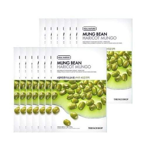 The Face Shop Real Nature Mask #mung Bean (20g x 10ea)