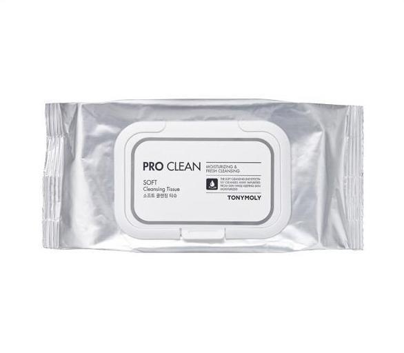 Tonymoly Pro Clean Soft Cleansing Tissue 50ea - Korean