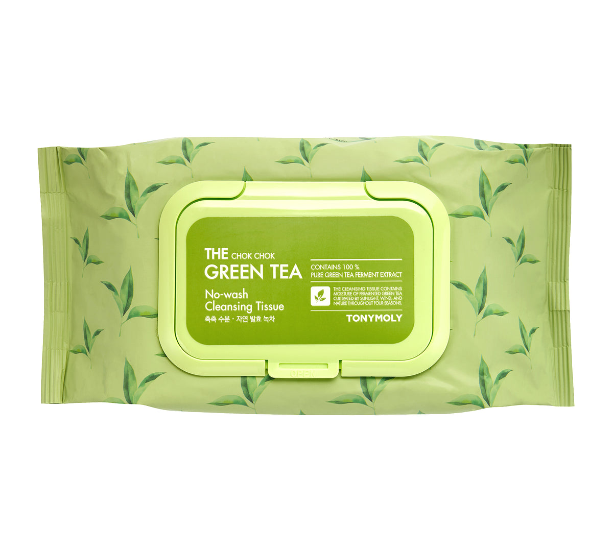 Tonymoly the Chok Green Tea no Wash Cleansing Tissue 100ea