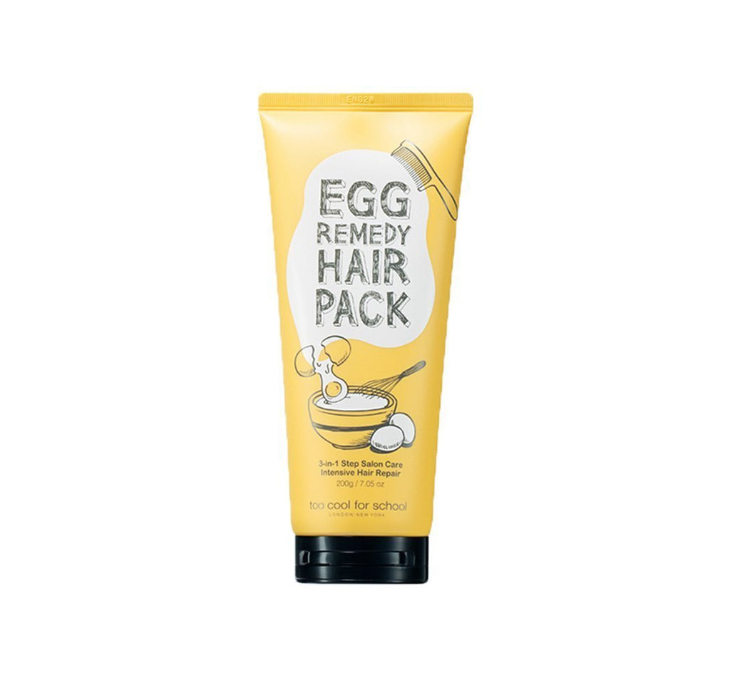 Too Cool for School - Egg Remedy Hair Pack 200ml - Korean