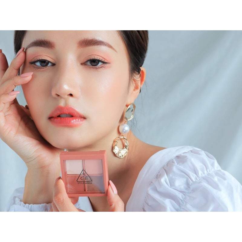3ce Mini Multi Eye Color Palette 3.5g #rose Latte - Korean 