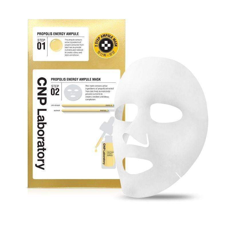 Cnp 2-step Propolis Energy Ampule Mask 5 Sheets - Korean 