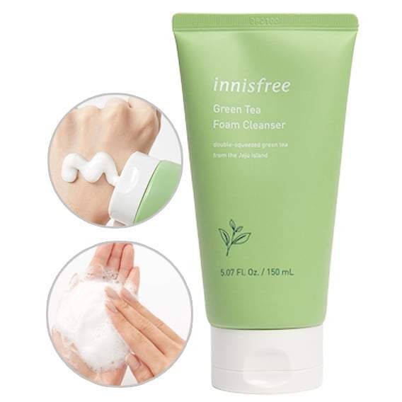 Innisfree Green Tea Foam Cleanser 150ml - Korean skincare & 