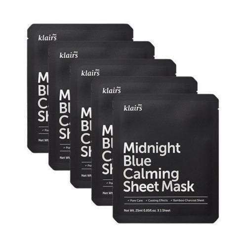 Klairs Midnight Blue Calming Sheet Mask 25ml X 5ea - Korean 